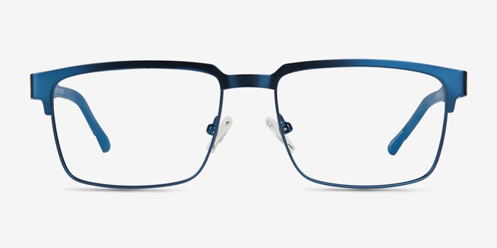 Video Matte Blue Carbon-fiber Eyeglass Frames from EyeBuyDirect