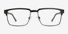 Video Matte Black Carbon-fiberEyeglass Frames from EyeBuyDirect, Front View