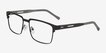 Video Matte Black MetalEyeglass Frames from EyeBuyDirect, Angle View
