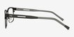 Video Matte Black MetalEyeglass Frames from EyeBuyDirect, Side View
