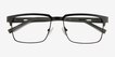 Video Matte Black MetalEyeglass Frames from EyeBuyDirect, Closed View