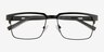 Video Matte Black Carbon-fiberEyeglass Frames from EyeBuyDirect, Closed View