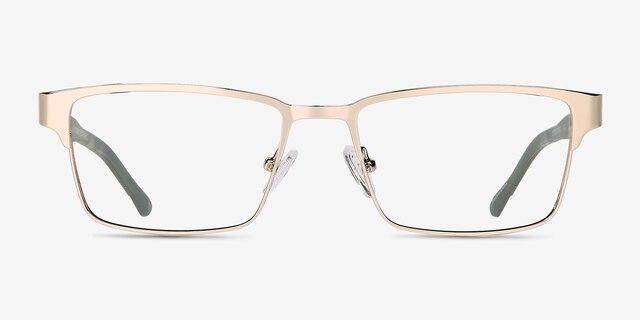 Victory Gold Olive Carbon-fiberMontures de lunettes de vue d'EyeBuyDirect, Vue de Face