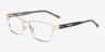 Victory Gold Olive Carbon-fiberMontures de lunettes de vue d'EyeBuyDirect, Vue d'Angle