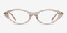 Lovely Clear Champagne AcétateMontures de lunettes de vue d'EyeBuyDirect, Vue de Face
