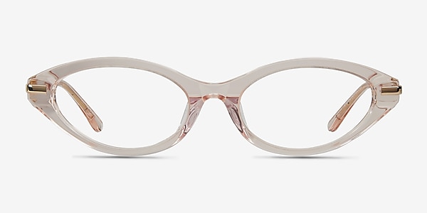 Lovely Clear Champagne Acetate Eyeglass Frames