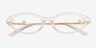 Lovely Clear Champagne AcétateMontures de lunettes de vue d'EyeBuyDirect, Vue Rapprochée