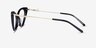 Evermore Noir AcétateMontures de lunettes de vue d'EyeBuyDirect, Vue de Côté