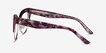 Freesia Red Floral Gold AcetateEyeglass Frames from EyeBuyDirect, Side View