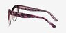 Freesia Red Floral Gold AcetateEyeglass Frames from EyeBuyDirect, Side View