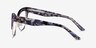 Freesia Purple Floral Gold AcetateEyeglass Frames from EyeBuyDirect, Side View