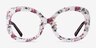 Paeonia Red Floral AcetateEyeglass Frames from EyeBuyDirect, Front View