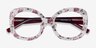 Paeonia Red Floral AcetateEyeglass Frames from EyeBuyDirect, Closed View