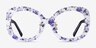 Paeonia Purple Floral AcetateEyeglass Frames from EyeBuyDirect, Front View