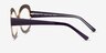 Paeonia Purple Floral AcetateEyeglass Frames from EyeBuyDirect, Side View