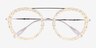 Plumeria Yellow Floral AcetateEyeglass Frames from EyeBuyDirect, Closed View