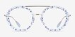 Plumeria Blue Floral AcetateEyeglass Frames from EyeBuyDirect, Front View