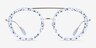 Plumeria Blue Floral AcetateEyeglass Frames from EyeBuyDirect, Front View