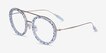 Plumeria Blue Floral AcetateEyeglass Frames from EyeBuyDirect, Angle View