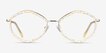 Folium Yellow Floral AcetateEyeglass Frames from EyeBuyDirect, Front View