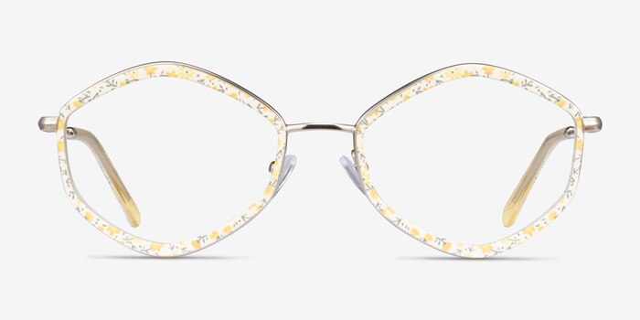 Folium Yellow Floral Acetate Eyeglass Frames from EyeBuyDirect
