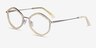 Folium Yellow Floral AcetateEyeglass Frames from EyeBuyDirect, Angle View