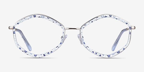 Folium Blue Floral Acetate Eyeglass Frames