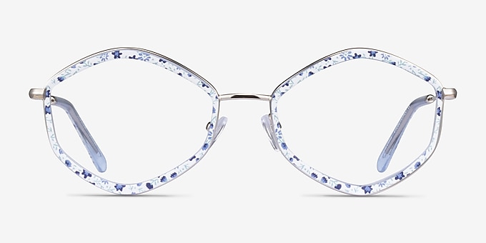 Folium Blue Floral Acetate Eyeglass Frames