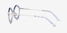 Folium Blue Floral AcetateEyeglass Frames from EyeBuyDirect, Side View