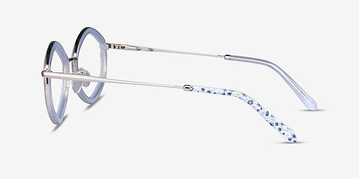 Folium Blue Floral Acetate Eyeglass Frames from EyeBuyDirect