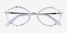 Folium Blue Floral AcetateEyeglass Frames from EyeBuyDirect, Closed View