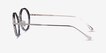 Cybele Gray Floral Gold AcetateEyeglass Frames from EyeBuyDirect, Side View