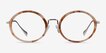 Cybele Brown Floral Gold AcetateEyeglass Frames from EyeBuyDirect, Front View