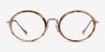 Cybele Brown Floral Gold AcetateEyeglass Frames from EyeBuyDirect, Front View