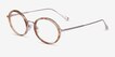 Cybele Brown Floral Gold AcetateEyeglass Frames from EyeBuyDirect, Angle View