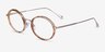 Cybele Brown Floral Gold AcetateEyeglass Frames from EyeBuyDirect, Angle View