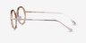 Cybele Brown Floral Gold AcetateEyeglass Frames from EyeBuyDirect, Side View