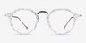 Phoebe Black White AcetateEyeglass Frames from EyeBuyDirect, Front View