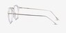 Phoebe Black White AcetateEyeglass Frames from EyeBuyDirect, Side View