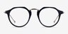 Phoebe Blue Floral AcetateEyeglass Frames from EyeBuyDirect, Front View