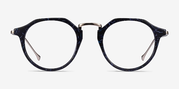 Phoebe Blue Floral Acétate Montures de lunettes de vue
