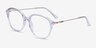 Forever Clear AcetateEyeglass Frames from EyeBuyDirect, Angle View