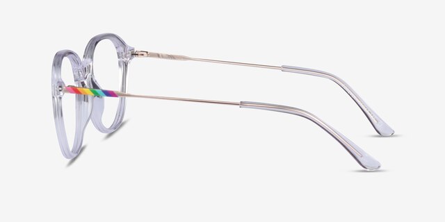 Forever Clear AcetateEyeglass Frames from EyeBuyDirect, Side View