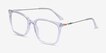 Radiant Clear AcetateEyeglass Frames from EyeBuyDirect, Angle View