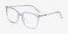 Radiant Clear AcetateEyeglass Frames from EyeBuyDirect, Angle View