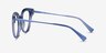 Swerve Clear Blue AcetateEyeglass Frames from EyeBuyDirect, Side View