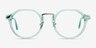 Yates Clear Green AcetateEyeglass Frames from EyeBuyDirect, Front View