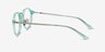 Yates Clear Green AcetateEyeglass Frames from EyeBuyDirect, Side View