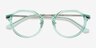 Yates Clear Green AcetateEyeglass Frames from EyeBuyDirect, Closed View