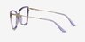 Jacqueline Clear Blue Purple AcetateEyeglass Frames from EyeBuyDirect, Side View